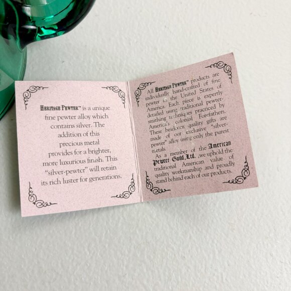 HERITAGE PEWTER Eagle Coffee Mugs Set Of 2 Glass Jade Cobalt Patriotic Woodland - Picture 6 of 15